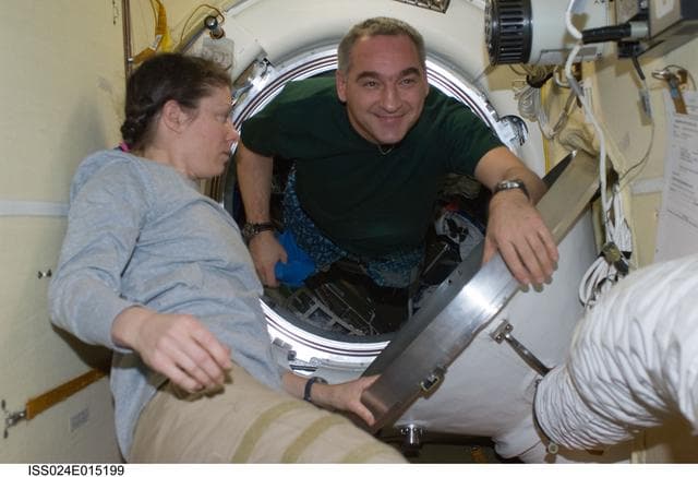 NASA image: Soyuz TMA-18 Undocking Preparations