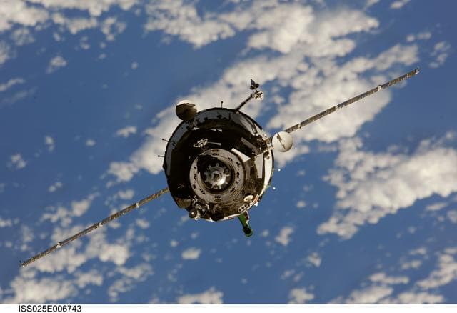 NASA image: Soyuz TMA-01M/24S docking