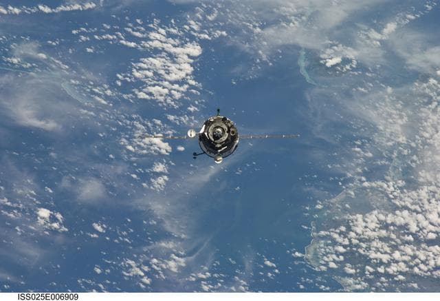 NASA image: Soyuz 24S Final Approach