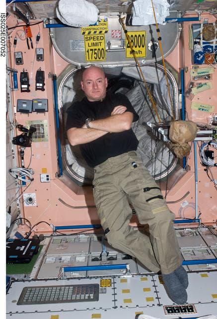 NASA image: Kelly in Node 1