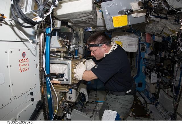 NASA image: Wheelock in U.S. Lab