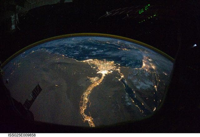 NASA image: Night Earth Observation taken by the Expedition 25 crew