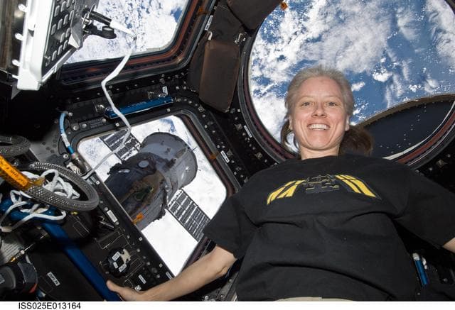 NASA image: Walker in Cupola
