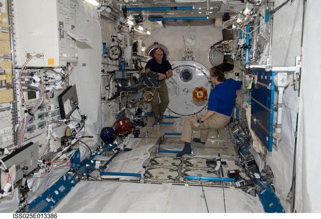 NASA image: SPHERES