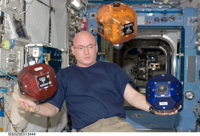 NASA image: SPHERES