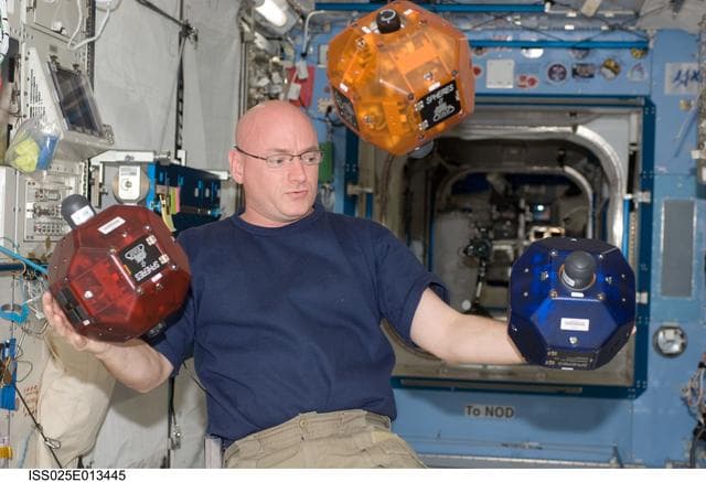 NASA image: SPHERES