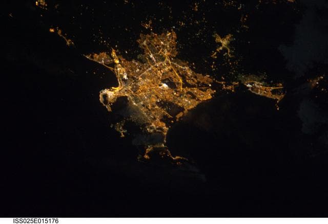 NASA image: Night view of Earth taken by the Expedition 25 crew