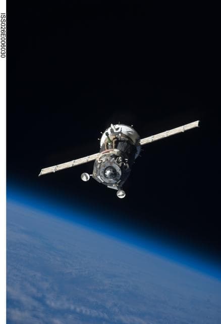 NASA image: Soyuz TMA-19 Spacecraft departing the ISS