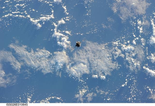NASA image: Soyuz TMA-20 Spacecraft approaches the ISS