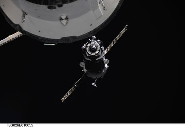NASA image: Soyuz TMA-20 Spacecraft approaches the ISS