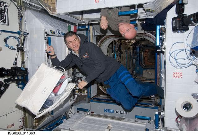 NASA image: Kelly and Nespoli in the Node 2