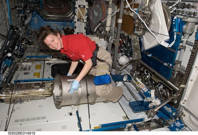NASA image: Coleman installs new furnace in the MSL - U.S. Laboratory during Expedition 26