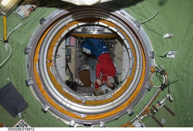 NASA image: Nespoli in the FGB during Expedition 26