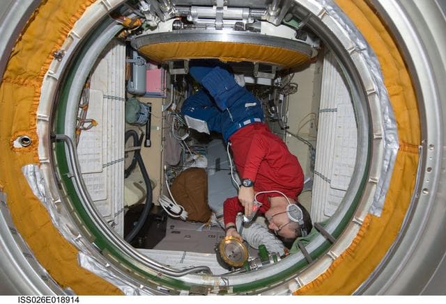 NASA image: Nespoli in the FGB during Expedition 26