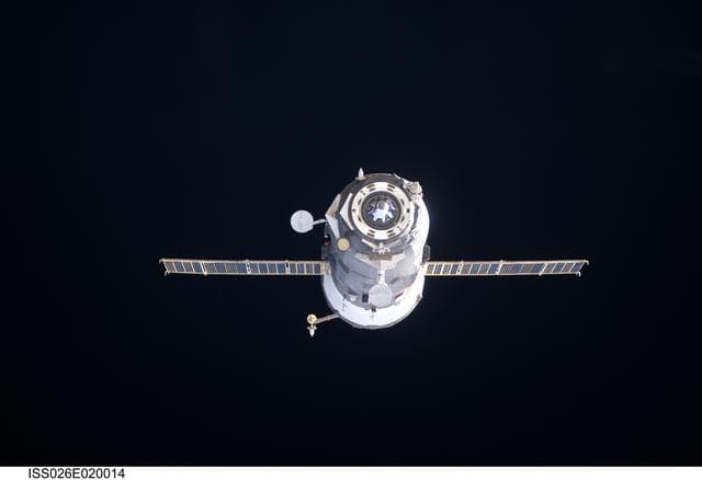 NASA image: Progress 40 Departing the ISS