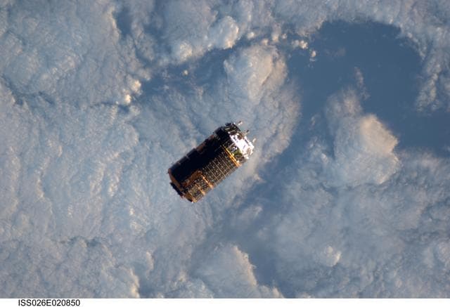 NASA image: Unpiloted Japanese Kounotori HTV-2 Transfer Vehicle
