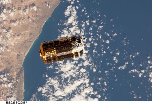 NASA image: Unpiloted Japanese Kounotori HTV-2 Transfer Vehicle