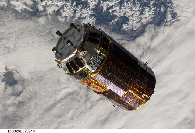 NASA image: Unpiloted Japanese Kounotori HTV-2 Transfer Vehicle