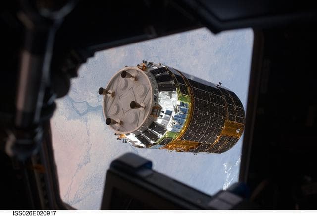 NASA image: Unpiloted Japanese Kounotori HTV-2 Transfer Vehicle