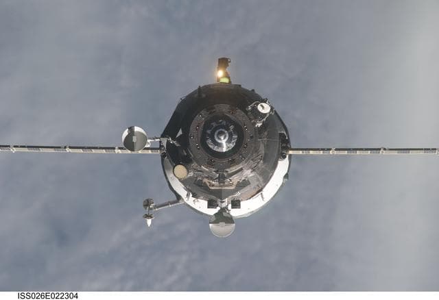 NASA image: Progress 41 Resupply Vehicle approaches the ISS