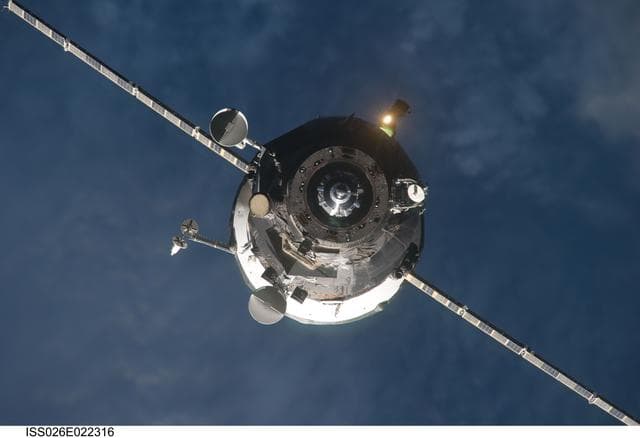 NASA image: Progress 41 Resupply Vehicle approaches the ISS