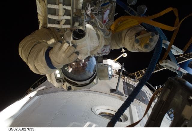 NASA image: Skripochka during EVA 28