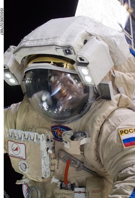 NASA image: Skripochka during EVA 28
