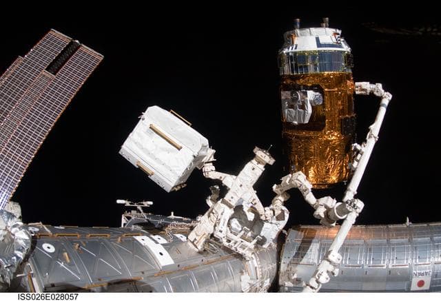 NASA image: Japanese Kounotori HTV-2 Transfer Vehicle Relocation from Node 2 Nadir to Zenith Port