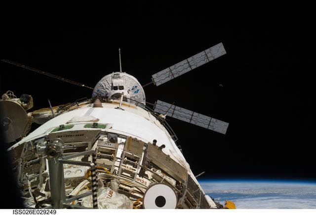 NASA image: ATV 2 Johannes Kepler docked