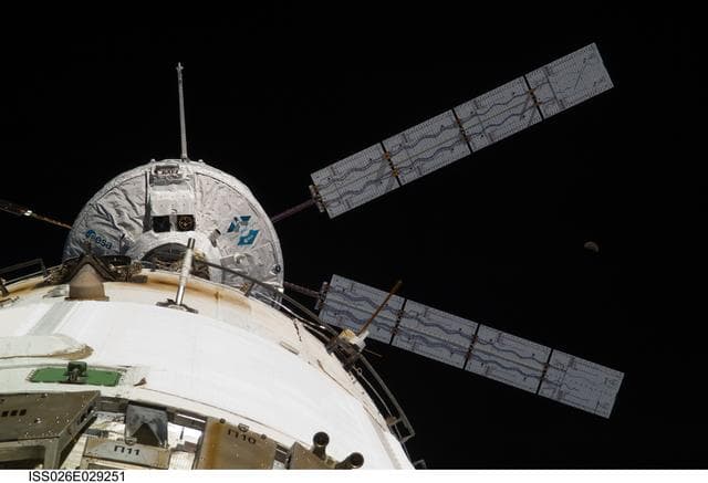 NASA image: ATV 2 Johannes Kepler docked
