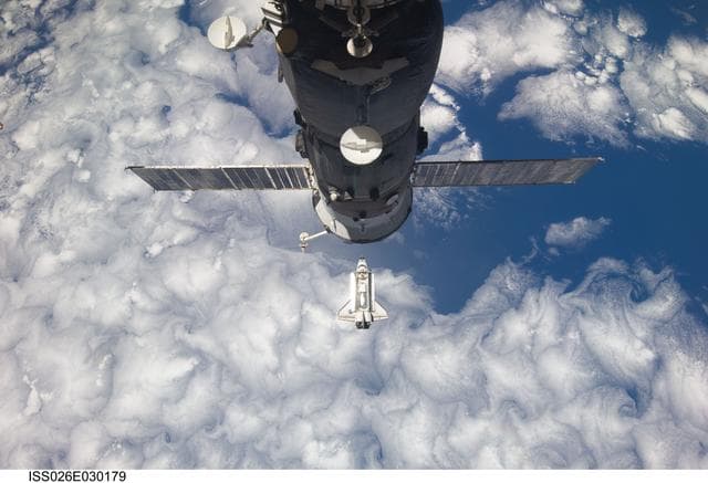 NASA image: STS-133 Approach