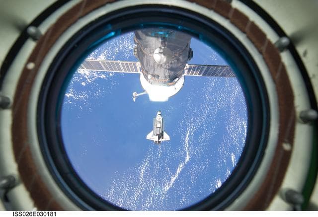 NASA image: STS-133 Approach