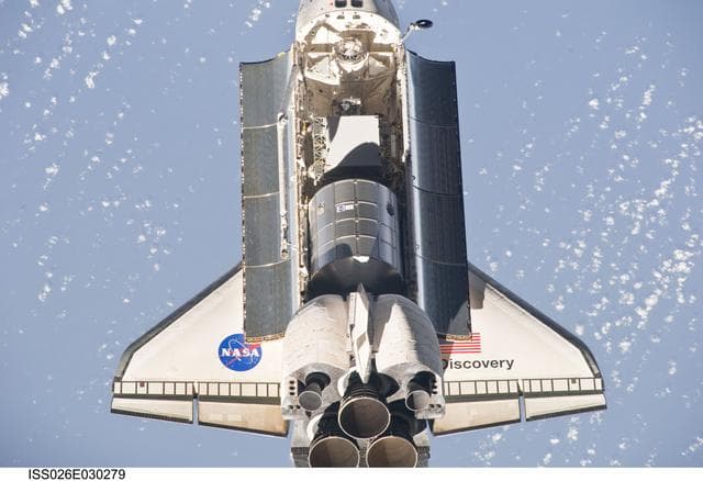 NASA image: STS-133 Space Shuttle Discovery Approach