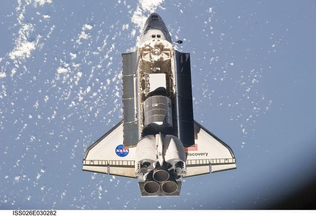 NASA image: STS-133 Space Shuttle Discovery Approach