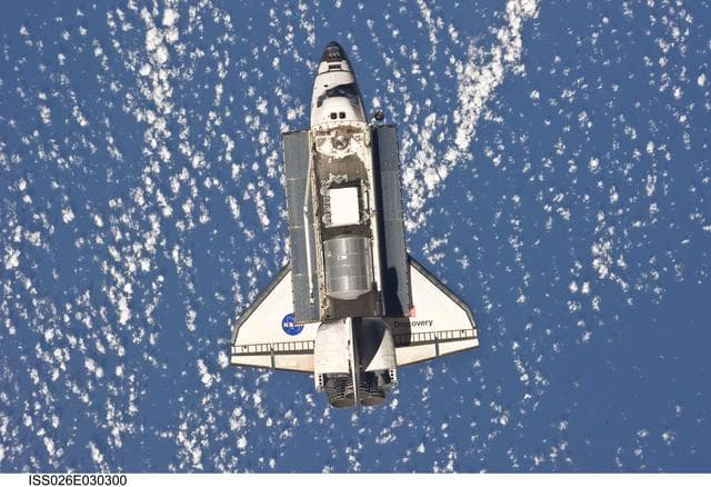 NASA image: STS-133 Space Shuttle Discovery Approach