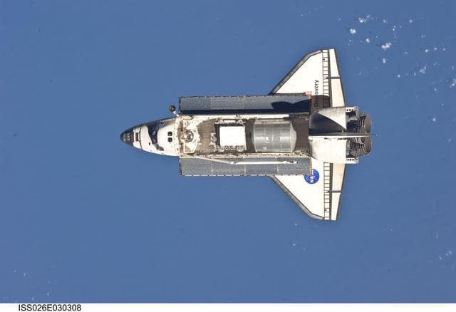NASA image: STS-133 Space Shuttle Discovery Approach