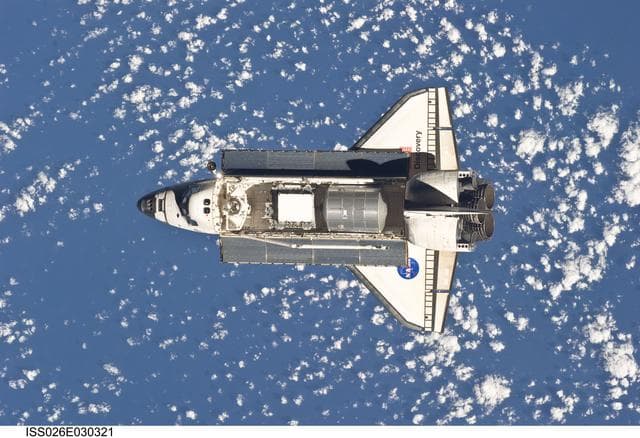 NASA image: STS-133 Space Shuttle Discovery Approach