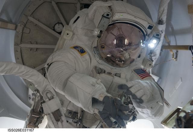 NASA image: Drew in the Crew Lock on the A/L