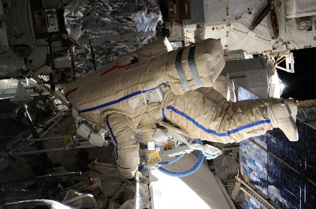 NASA image: Skripochka during EVA