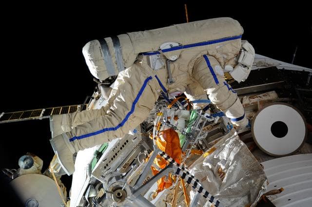 NASA image: Skripochka during EVA