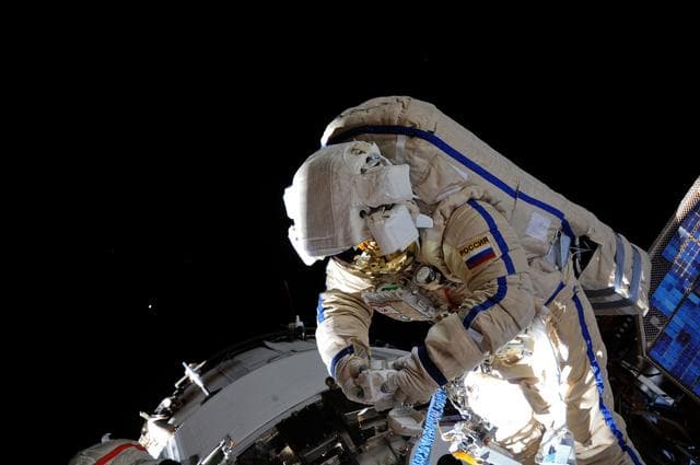 NASA image: Skripochka during EVA