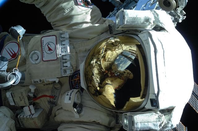 NASA image: Skripochka during EVA