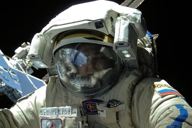NASA image: Skripochka during EVA