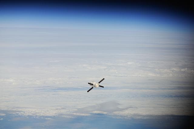 NASA image: ESA Johannes Kepler ATV-2 during approach