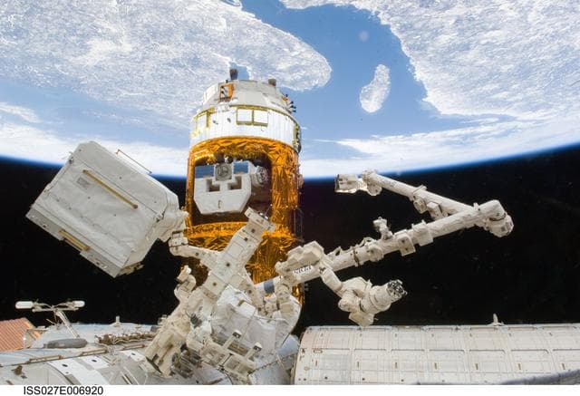 NASA image: View of the Docked HTV2