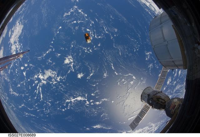 NASA image: HTV2 Departs the ISS