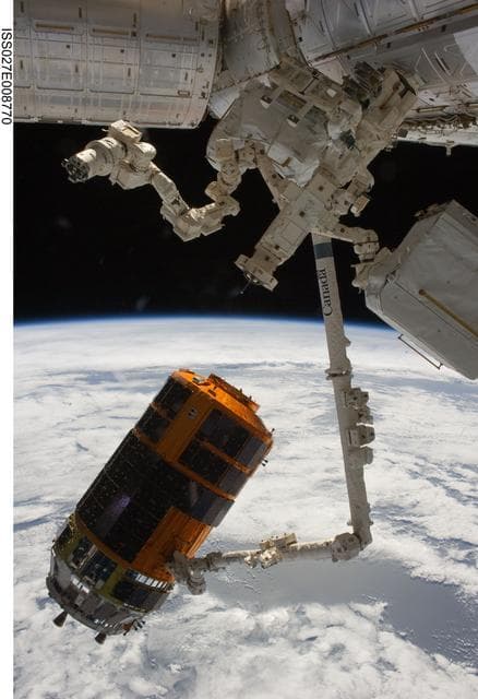 NASA image: HTV2 Unberthed