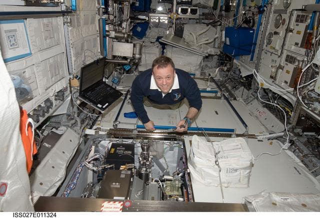 NASA image: Garan performs TCS Water Loop Degassing in Columbus