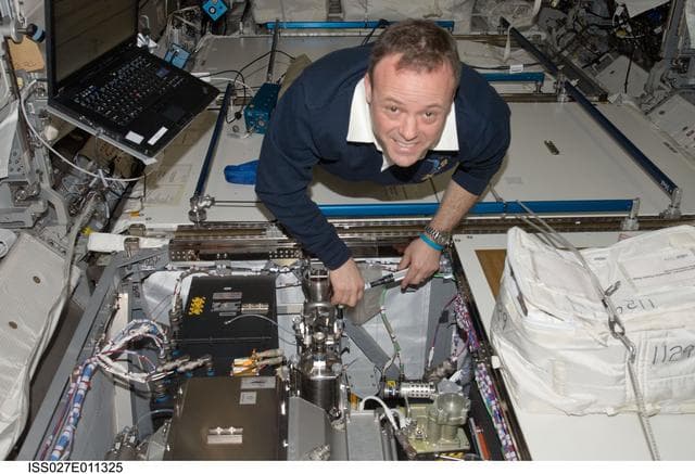 NASA image: Garan performs TCS Water Loop Degassing in Columbus