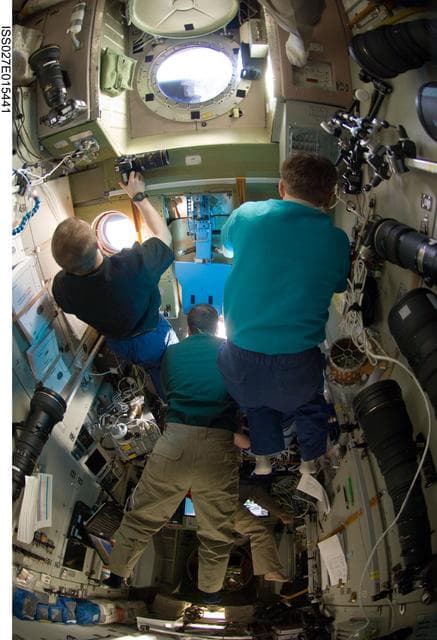 NASA image: Crewmembers Photograph Progress 41P Departure in the SM